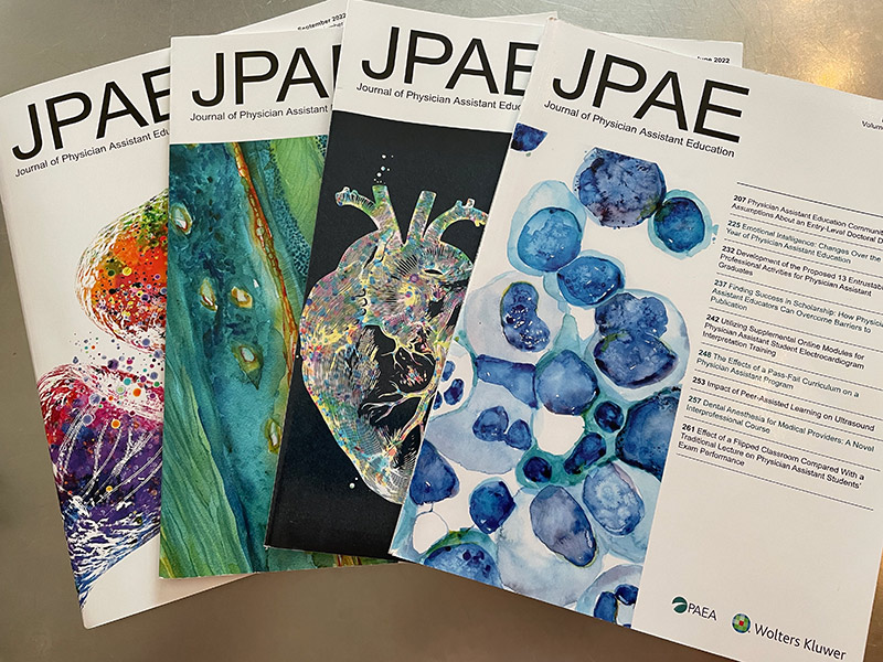 A few issues of JPAE on a table